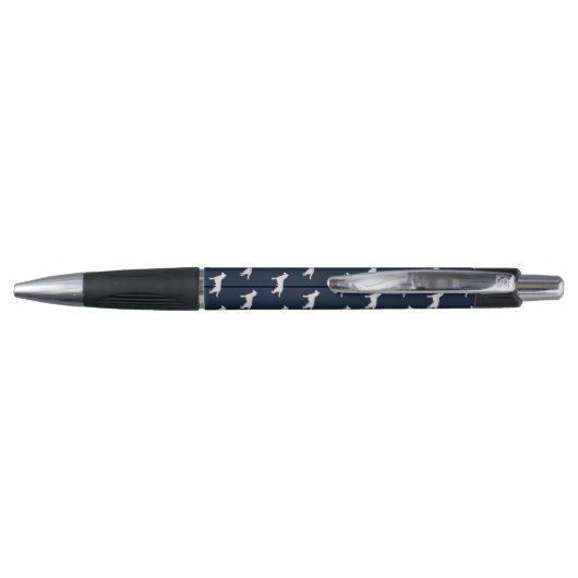 Siberian Husky Dogs Pattern Monogrammed Pen (Achterkant)