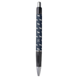 Siberian Husky Dogs Pattern Monogrammed Pen