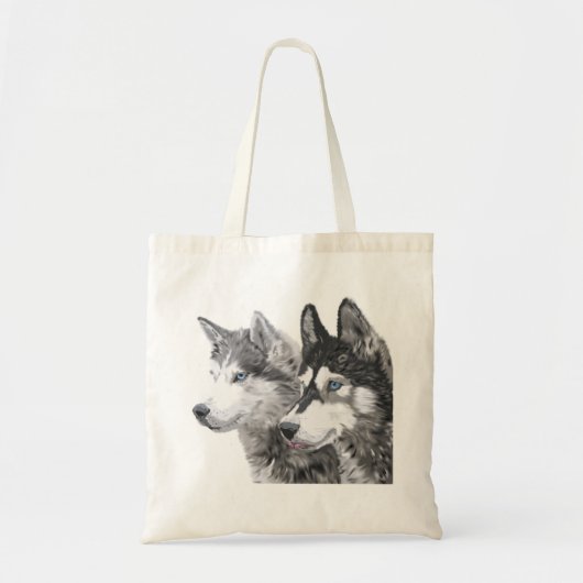 Siberian Husky Dogs Tote Bag (Voorkant)