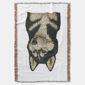 Siberian Husky Edelsteen Deken (Voorkant Verticaal)