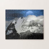 Siberian Husky en de maan Legpuzzel (Horizontaal)