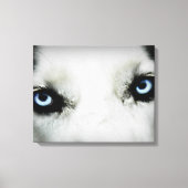 Siberian Husky Eyes Canvas Afdruk (Voorkant)
