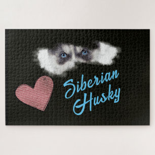 Siberian Husky Eyes Solid Color 1000 stuks Jigzaag Legpuzzel