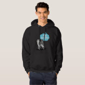Siberian Husky Farting Dog Who Farted Hoodie (Voorkant volledig)