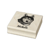 Siberian Husky Gepersonaliseerd Rubberstempel (Stempel)