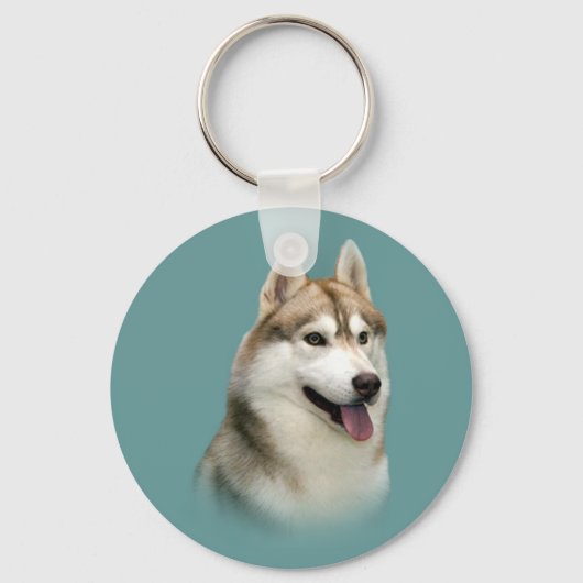 Siberian Husky Gorheerlijke Sleutelhanger (Voorkant)