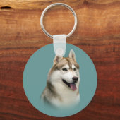 Siberian Husky Gorheerlijke Sleutelhanger (Voorkant)