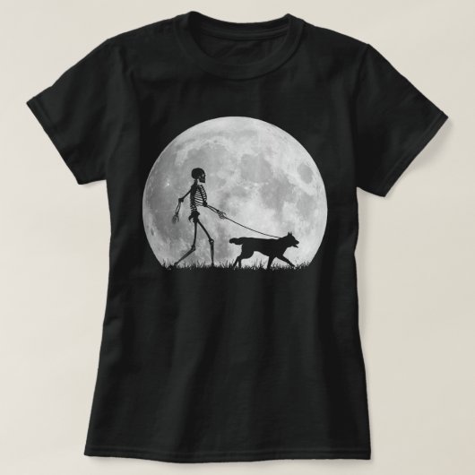 Siberian Husky Halloween Skeleton Funny Dog Youth  T-shirt (Design voorkant)