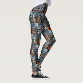 Siberian Husky Halloween Spoken  Leggings (Rechts)