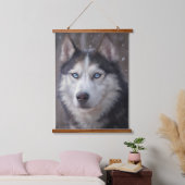 Siberian Husky Hangend Wandkleed (Slaapkamer)