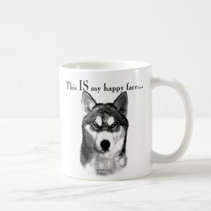Siberian Husky Happy Face Koffiemok
