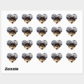 Siberian Husky Heart Sticker (Vel)