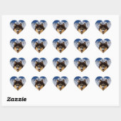 Siberian Husky Heart Sticker (Vel)
