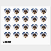 Siberian Husky Heart Sticker (Vel)
