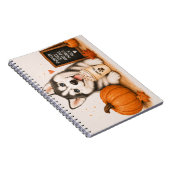 Siberian Husky Herfst Notitieboek (Rechterzijde)