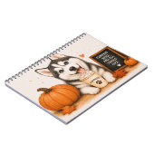 Siberian Husky Herfst Notitieboek (Linkerzijde)