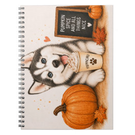 Siberian Husky Herfst Notitieboek