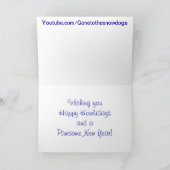 Siberian Husky Holiday Card Feestdagen Kaart (Binnen)