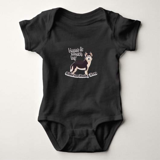 Siberian Husky Home Romper (Voorkant)