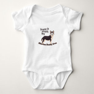 Siberian Husky Home Romper