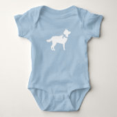 Siberian Husky hond baby shower Romper (Voorkant)