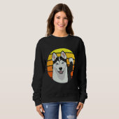 Siberian Husky Hondenliefhebber Trui (Voorkant volledig)