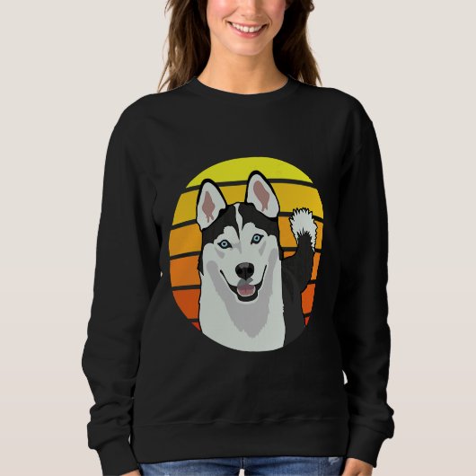 Siberian Husky Hondenliefhebber Trui (Voorkant)