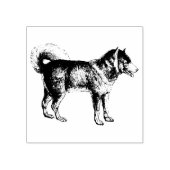 Siberian Husky Hondenras Rubberstempel (Afrduk)