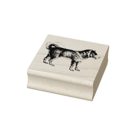 Siberian Husky Hondenras Rubberstempel (Stempel)