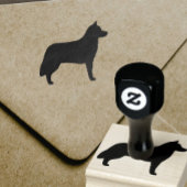 Siberian Husky Hondenras Silhouette Rubberstempel