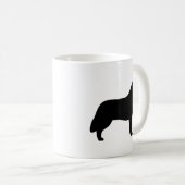 Siberian Husky Hondenras Silhouettes Koffiemok (Voorkant rechts)