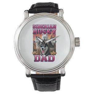 Siberian Husky Horloge
