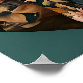 Siberian Husky In Suit Poster, Husky Portrait Poster (Hoek)