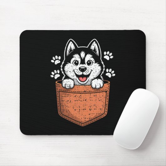 Siberian Husky In Your Front Cket Muismat (Met muis)