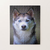Siberian Husky Jigsaws. Legpuzzel (Verticaal)