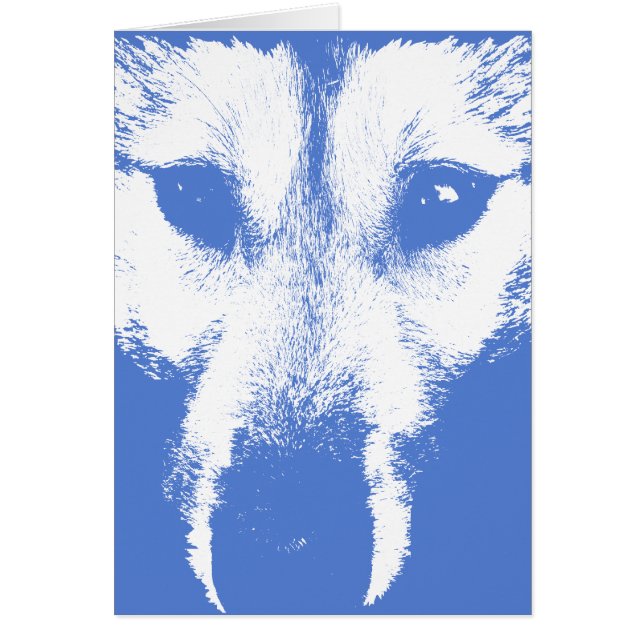 Siberian Husky Kaart/Alaskan Malamute Kaart (Voorkant)