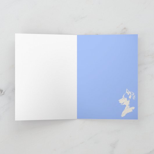 Siberian Husky Kaart/Alaskan Malamute Kaart (Binnen)