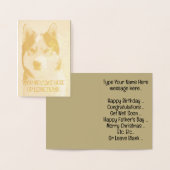 Siberian Husky Kaart/Alaskan Malamute Kaart Blank (Display)