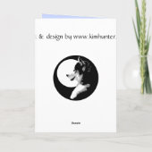 Siberian Husky Kaart/Alaskan Malamute Kaart Blank (Achterkant)