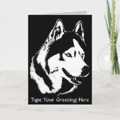 Siberian Husky Kaart / Alaskan Malamute Kaart - Cu (Voorkant)