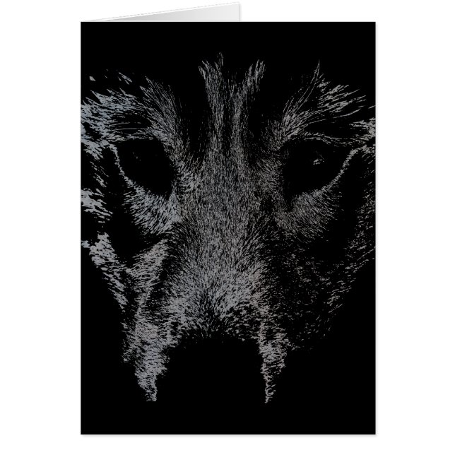 Siberian Husky Kaart Malamute Wolf Dog Kaart (Voorkant)