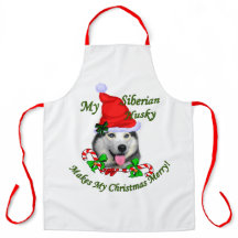 Siberian Husky kerst Merry