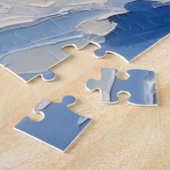 Siberian Husky Kerstboot Vakantie Legpuzzel (Zijkant)