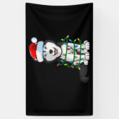 Siberian Husky Kerstkerstkerstkerstkerstman met ho Spandoek (Verticaal)