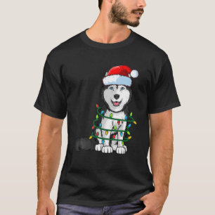 Siberian Husky Kerstkerstkerstkerstkerstman met ho T-shirt