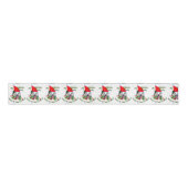 Siberian Husky Kerstmis Grosgrain Lint (Voorkant)