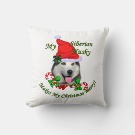 Siberian Husky Kerstmis Kussen