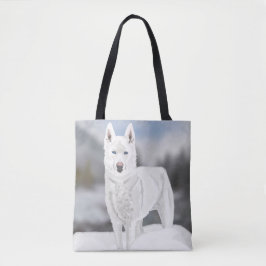 Siberian Husky Kerstmis Tote Bag