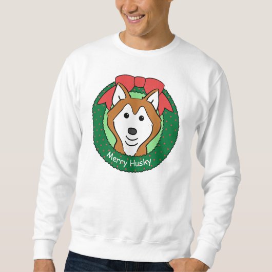 Siberian Husky Kerstmis Trui (Voorkant)