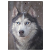 Siberian Husky Klembord (Achterkant)